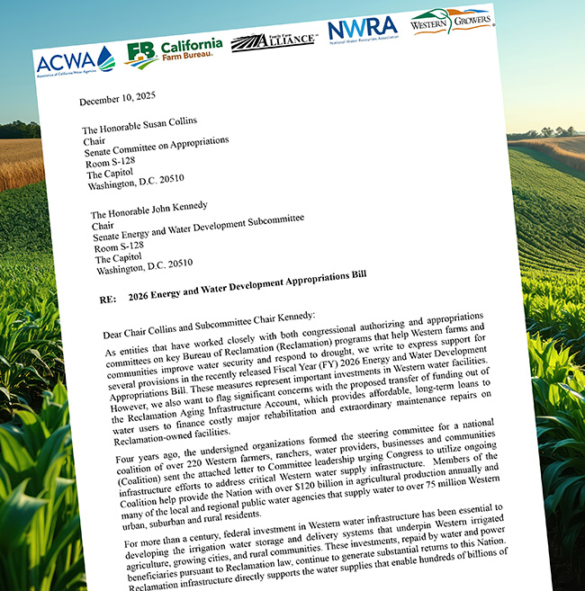 Senate Energy & Water Letter